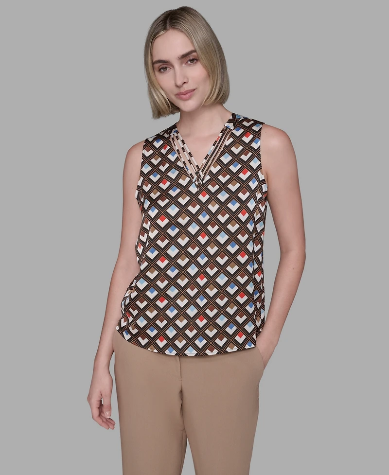 Karl Lagerfeld Paris Women's Sleeveless Top