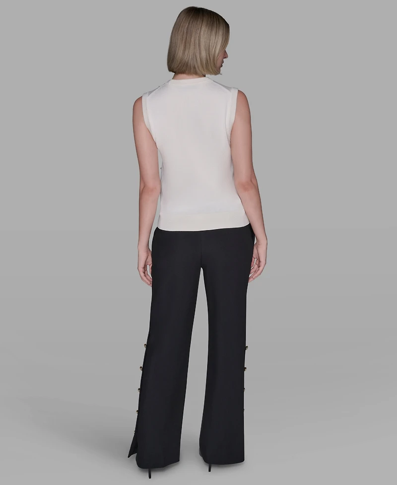 Karl Lagerfeld Paris Women's Round Neck Top
