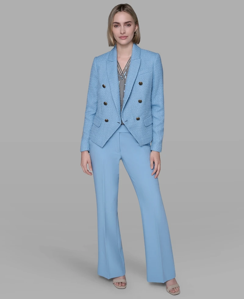 Karl Lagerfeld Paris Women's Cropped Long Sleeves Jacket