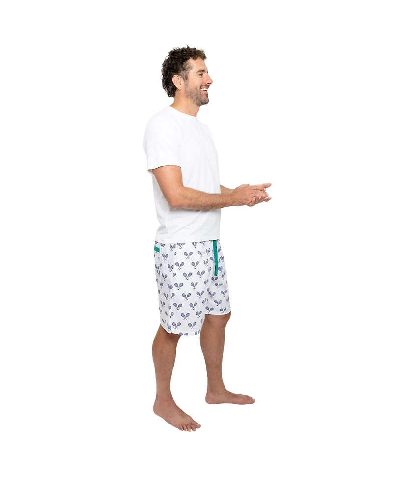 Sant and Abel Men's Tennis Navy Sleep Shorts