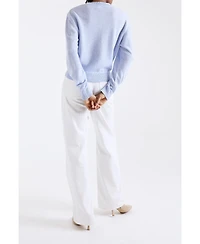 1982 Women's Indigo Vee V-Neck Cashmere Sweater