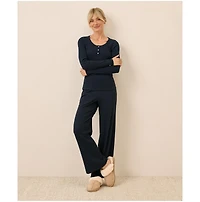 Pact Women's Dream Rib Slim Henley