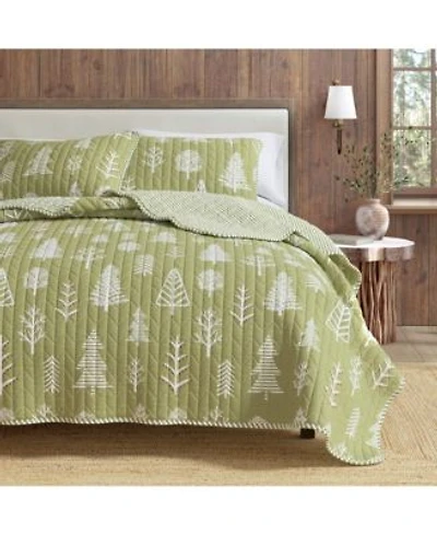 Linery Co. Winter Forest Microfiber Quilt Set With Shams