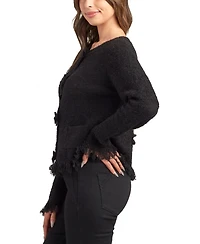 Bcx Juniors' Open Front Long Sleeve Cardigan