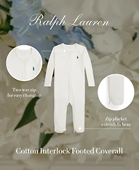 Polo Ralph Lauren Baby Boys Cotton Footed Coveralls