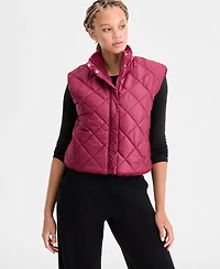 Id Ideology Women's Reversible Sherpa Zip-Front Vest, Macy's Exclusive