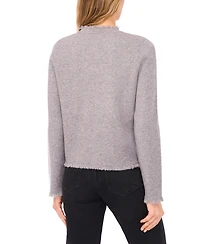 CeCe Women's Fringe Long Sleeves Cardigan