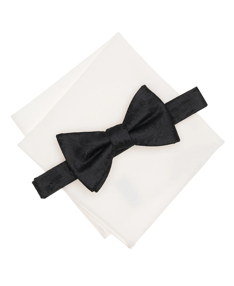 Bar Iii Kingston Tonal Floral Bow Tie and Pocket Square Set, Macy's Exclusive