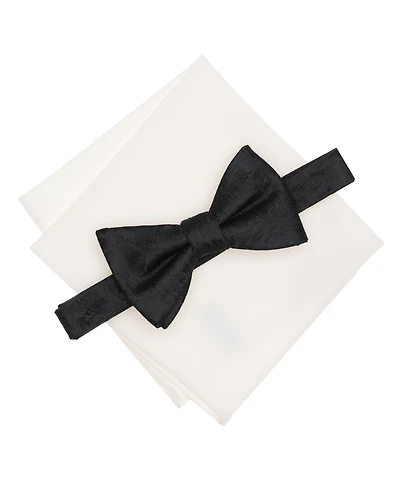 Bar Iii Kingston Tonal Floral Bow Tie and Pocket Square Set, Macy's Exclusive
