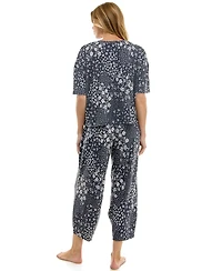 Roudelain Women's Boxy T-Shirt and Barrel Leg Pants Set