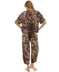 Roudelain Women's Boxy T-Shirt and Barrel Leg Pants Set