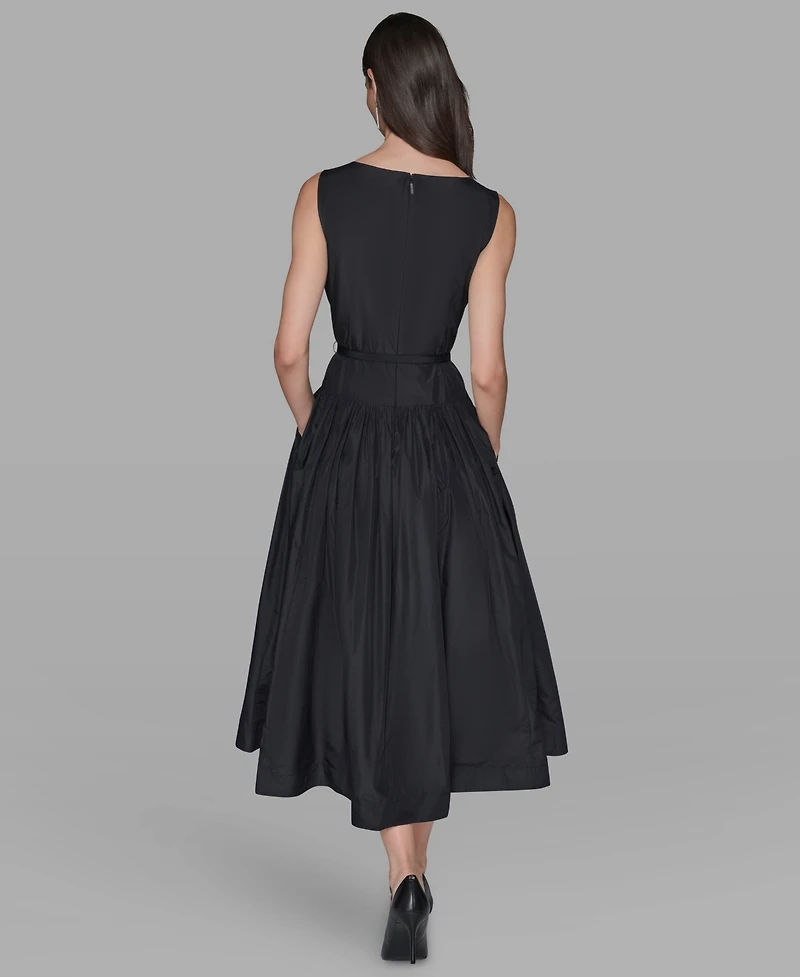 Karl Lagerfeld Paris Women's Taffeta Drop-Waist Ball Gown