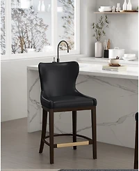 Manhattan Comfort Blair 40.9" Leatherette Upholstered Counter Stool