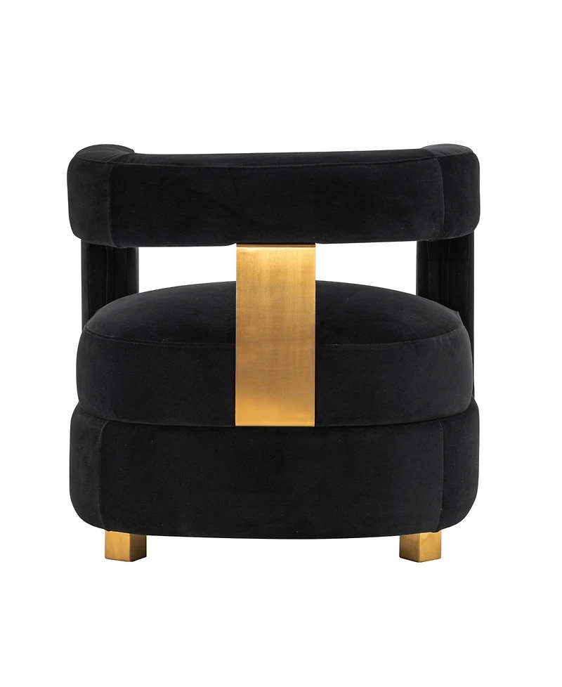 Manhattan Comfort Amirah Modern 27.17" Velvet Upholstered Accent Chair