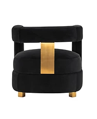 Manhattan Comfort Amirah Modern 27.17" Velvet Upholstered Accent Chair