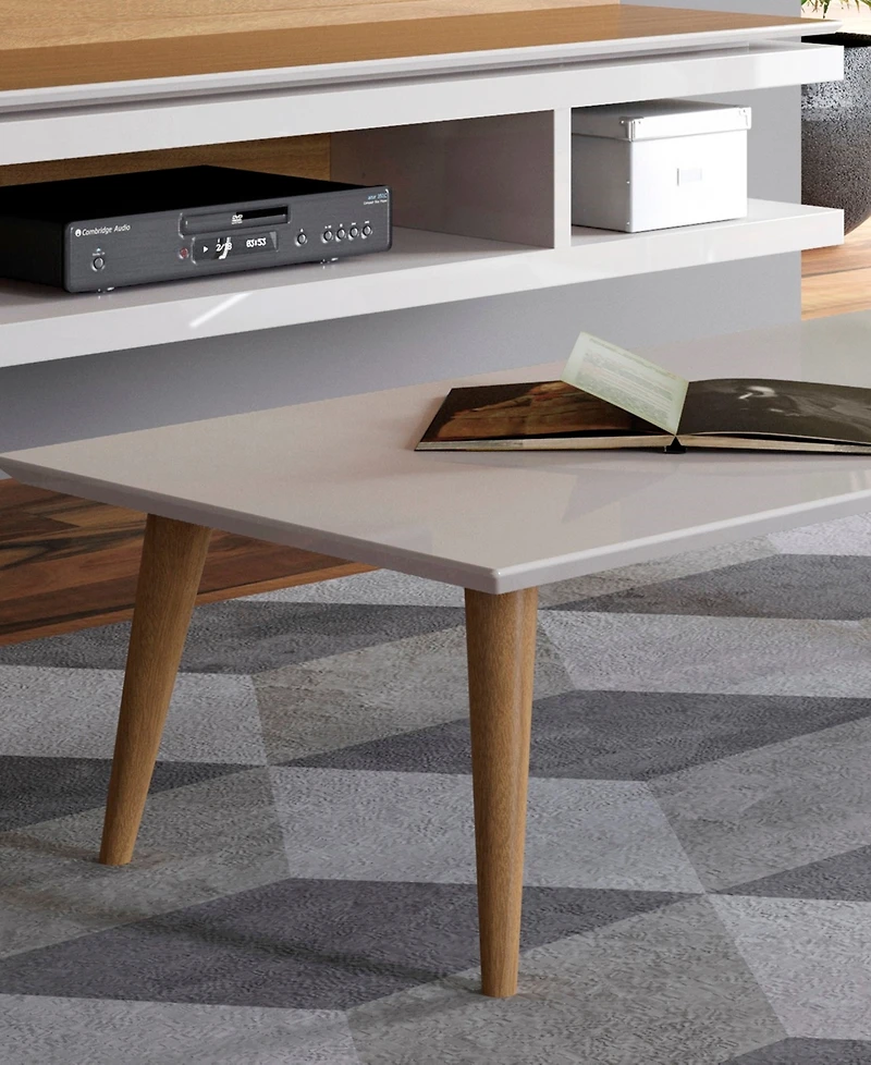 Manhattan Comfort Utopia 17.52" Wood Low Rectangle Coffee Table