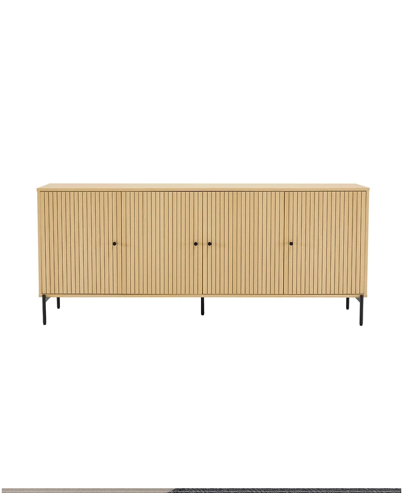 Manhattan Comfort Magnolia 70.9" Wood Modern 8-Shelf Sideboard