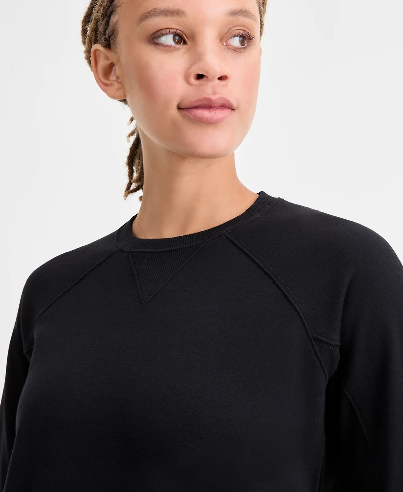 Id Ideology Women's Crewneck Raglan-Sleeve Sweatshirt, Macy's Exclusive
