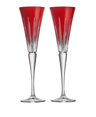 Waterford New Year Firework Flutes, Set of 2