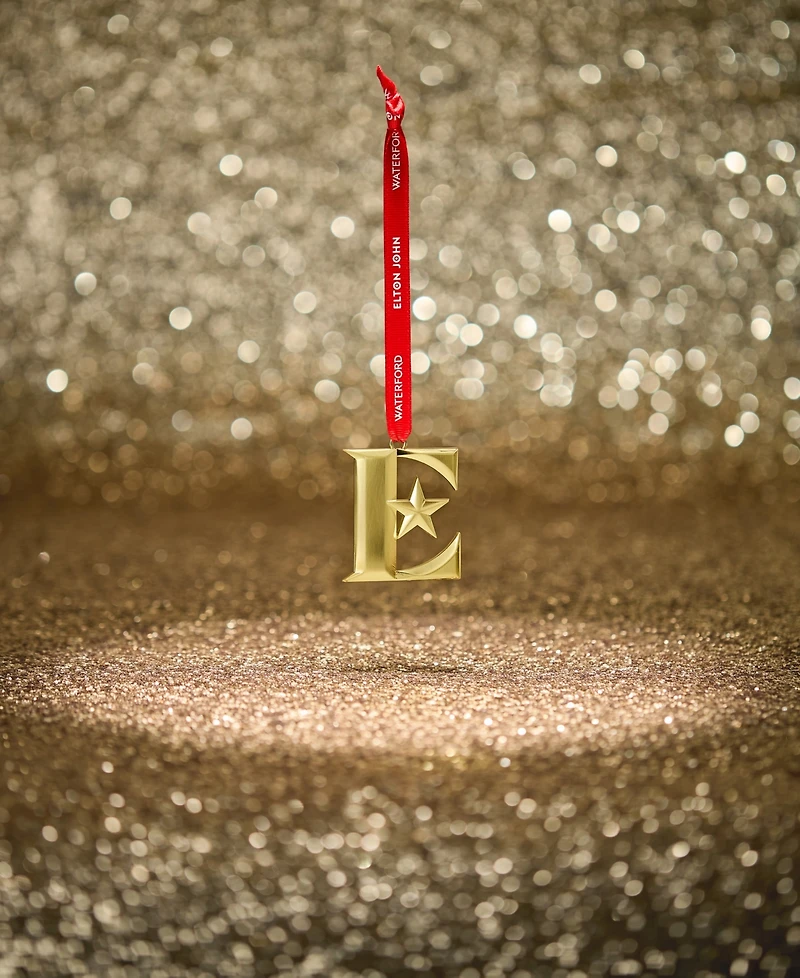 Waterford Elton John Golden E Icon Ornament