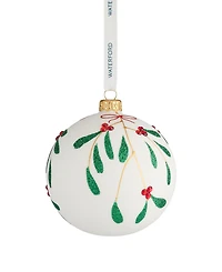 Waterford Holiday Heirlooms Mistletoe Bauble Ornament