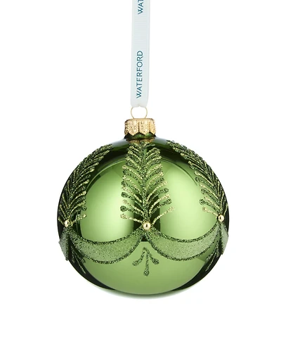 Waterford Holiday Heirlooms Green Bauble Ornament