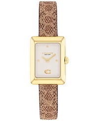 Coach Women's Mara Brown Leather Strap Watch, 19 x 26mm