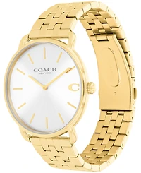 Coach Men's Elliot Gold Tone Stainless Steel Bracelet Watch, 43mm