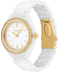 Coach Women's Kitt White Ceramic Bracelet Watch, 34mm
