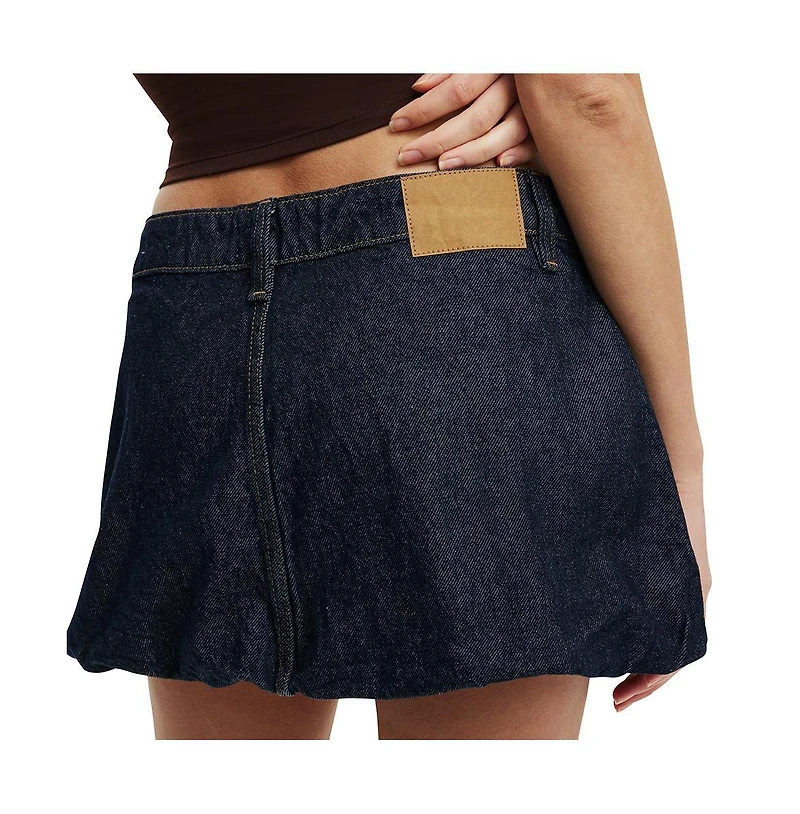 Cotton On Women's Bubble Denim Skirt