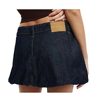 Cotton On Women's Bubble Denim Skirt