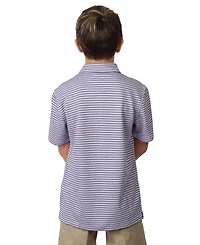 TailorByrd Boys Striped Yarn Dye Modal Polo