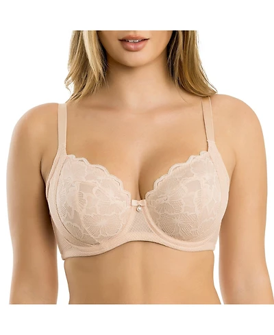 Parfait Women's Luxlacy Unlined Wired Bra, Desert Flower, 40H