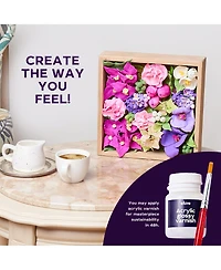 Wise Elk Okto Sensory Art 3D Woodcraft "Inspiration" – Flowers Craft Kit