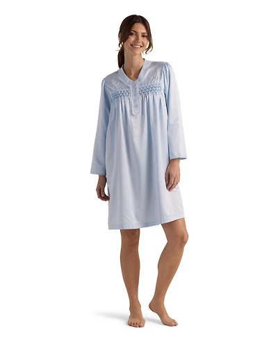 Miss Elaine Women's Long Sleeve Short Gown