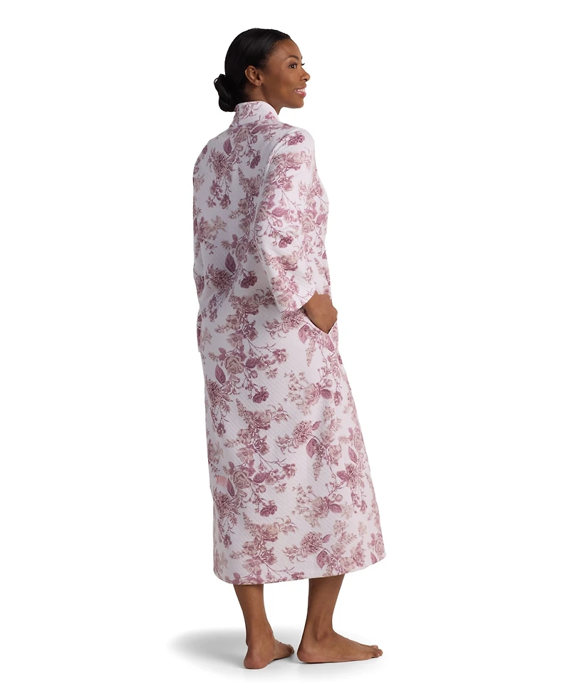 Miss Elaine Women's V-Neck Long Sleepwear Robe