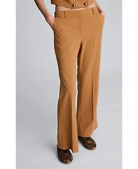 Kenneth Cole Women's Luxe Twill Flare Leg Pant