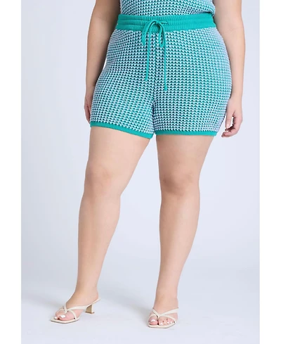 Eloquii Women's Plus Knitted Short