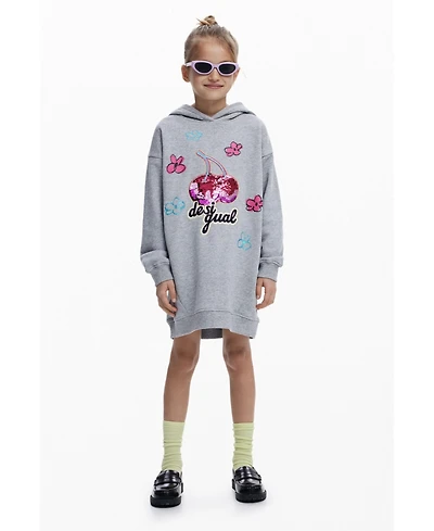 Desigual Girls's Cherry hooded dress