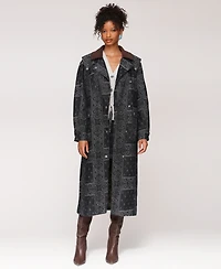 Avec Les Filles Women's Asymmetrical Utility Trench Coat