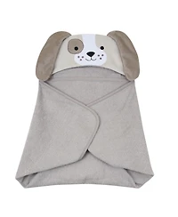 Lambs & Ivy Baby Baby/Infant Luxury Cotton Terry Dog/Puppy Hooded Bath Towel