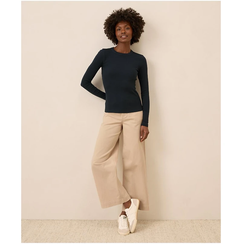 Pact Women's Perfect Rib Long Sleeve Tee