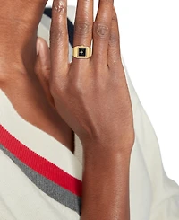 Tommy Hilfiger Women's Quartz Gold Tone Stainless Steel Watch Ring, 15mm