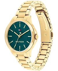 Tommy Hilfiger Women's Quartz Gold Tone Stainless Steel Bracelet Watch, 34mm