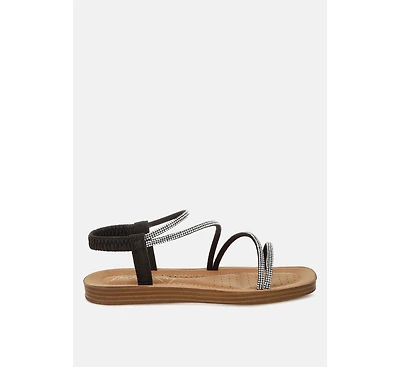 Ridayne Rhinestones Embellished Strappy Sandals Women