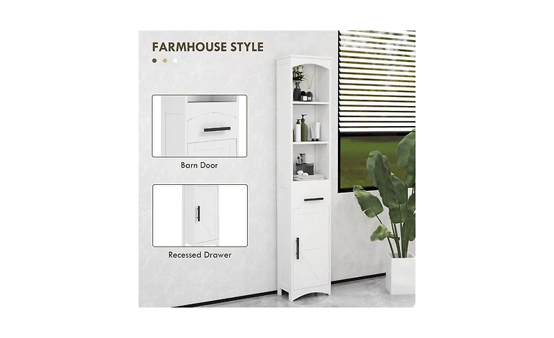 Bathroom Cabinet Space Saver for Towels and Essentials with Durable Build