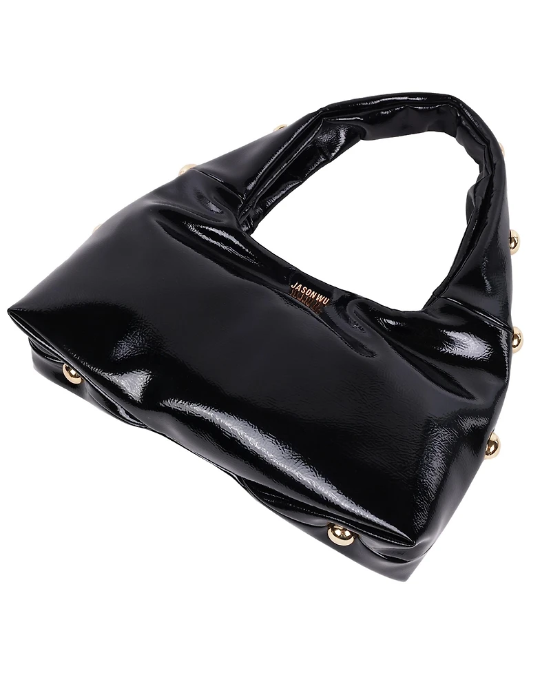 Jason Wu Studded Shoulder Bag Crackled Finish