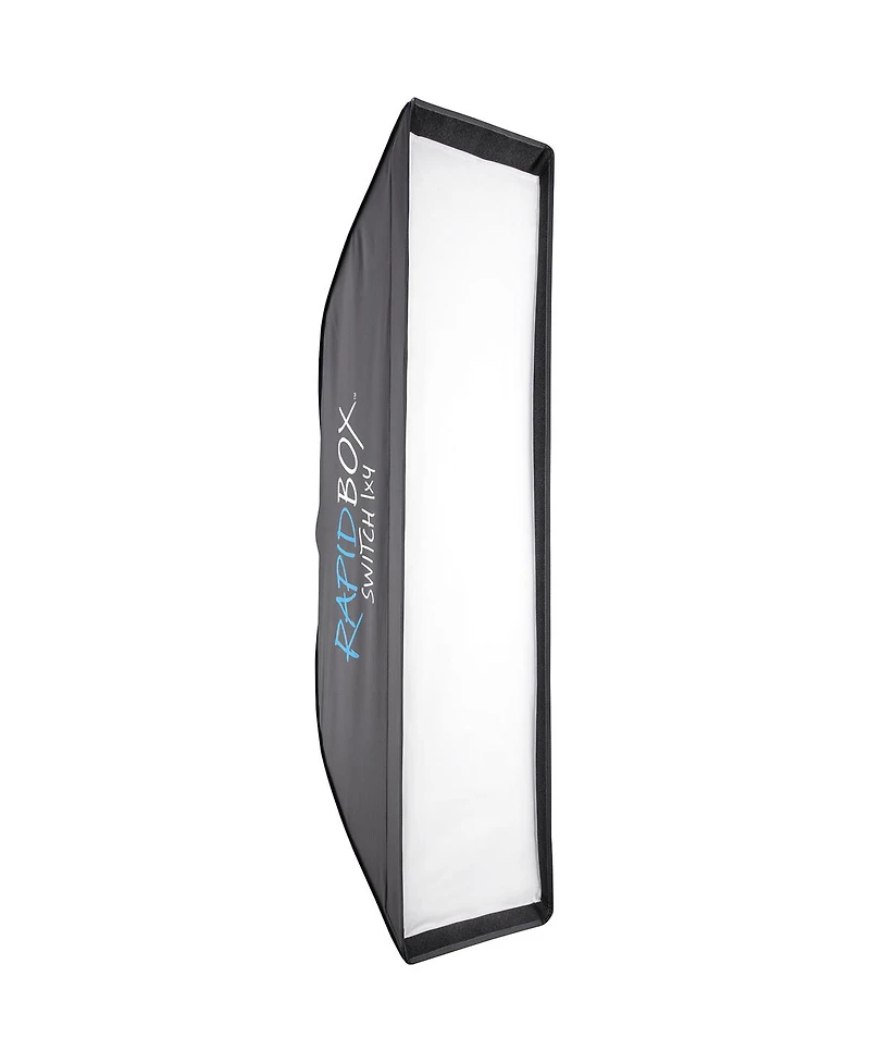 Westcott 1x4' Rapid Box Switch Strip with 40-Degree Egg Crate Grid, Silver