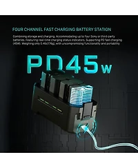 Tilta 4-Channel Portable Charging Station for Np-FZ100 Battery, Green