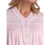 Miss Elaine Women's High V-Neck Long Sleepwear Gown